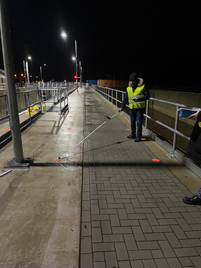 Messung Beleuchtung Schleuse Gleesen